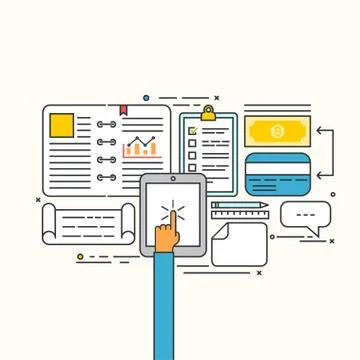 Vector modern flat design of business strategic Stock Illustration