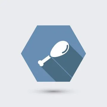 Vector modern flat icon with long shadow. Stock-Illustration