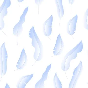 Vector modern flat nature leaf seamless pattern template. Stockillustratie