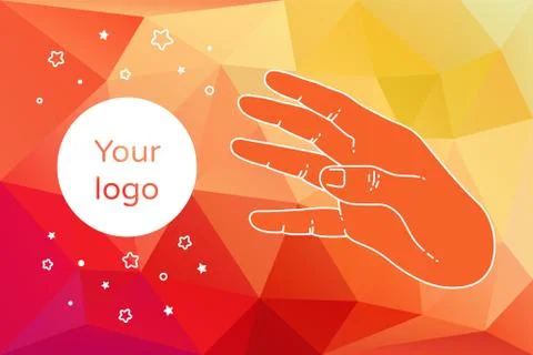 Vector modern flat template design for presentatio Stock Illustration