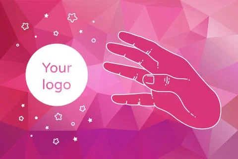 Vector modern flat template design for presentatio Stock Illustration