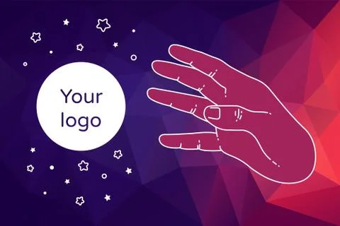 Vector modern flat template design for presentatio Stock Illustration