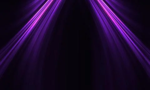 Vector modern futuristic abstract background with purple and pink flowing lines. Stock Illustration