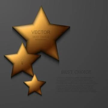 Vector modern gold star background. Stock-Illustration