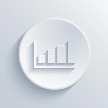Vector modern graph light circle icon. Stock Illustration