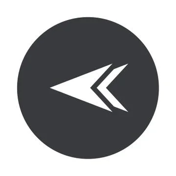 Vector modern  gray circle icon Stock Illustration