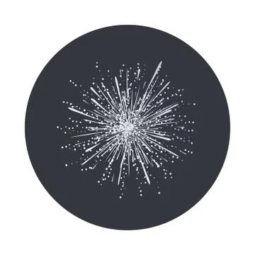 Vector modern  gray circle icon Stock Illustration