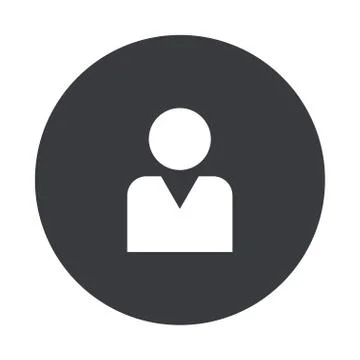 Vector modern  gray circle icon Illustrazione stock