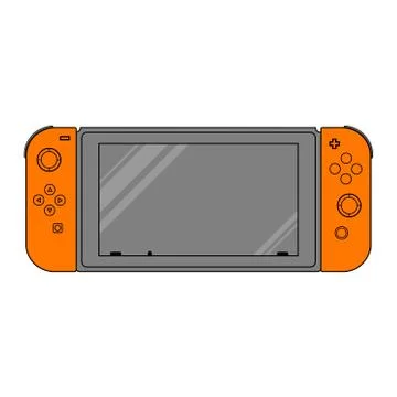 Vector modern Handheld game console Stock Illustration