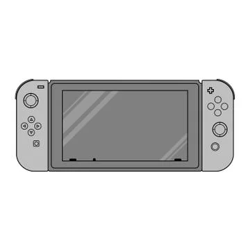 Vector modern Handheld game console Stock Illustration