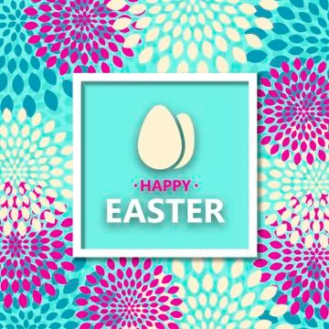 Vector modern Happy Easter  background 스톡 일러스트