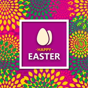 Vector modern Happy Easter  background Illustrazione stock