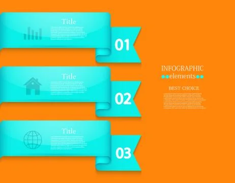 Vector modern infographic element design. Eps 10 Illustrazione stock