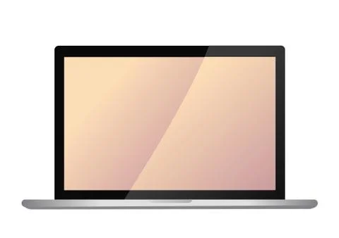 Vector modern laptop screen Stock Illustration