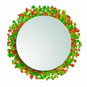 Vector modern leaf background Stockillustratie