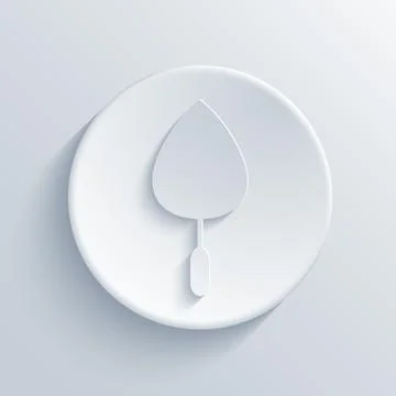 Vector modern light circle icon with shadow Stock Illustration