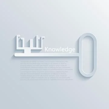 Vector modern light key to knowledge background Stock Illustration