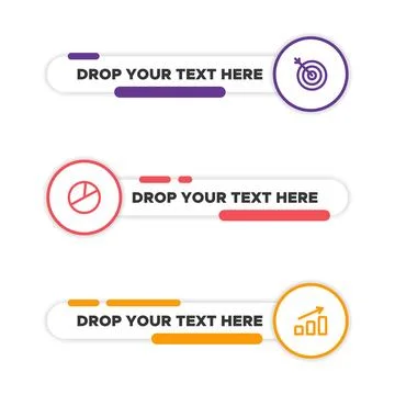 Vector of Modern Lower Third Banner. Perfect for graphic design, web design Stock Illustration