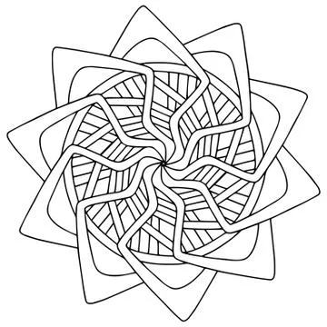 Vector modern mandala Stock Illustration