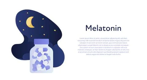 Vector modern medication banner template. Stock Illustration