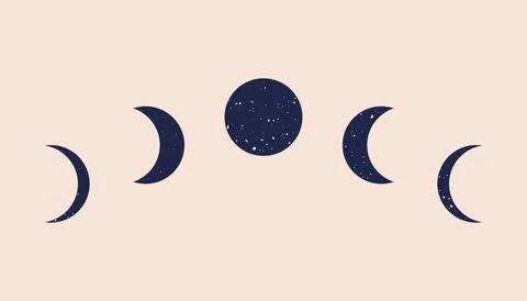 Moon Cycle Illustrations ~ Stock Moon Cycle Vectors