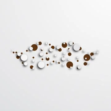 Vector modern mustache icon on white background Illustrazione stock