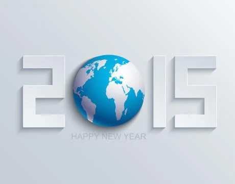 Vector modern new year 2015 background. Stock Illustration