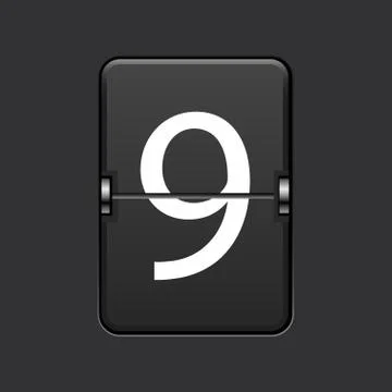 Vector modern numeric scoreboard. Stock Illustration
