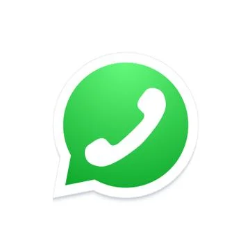 Vector modern phone icon in bubble speech Illustrazione stock