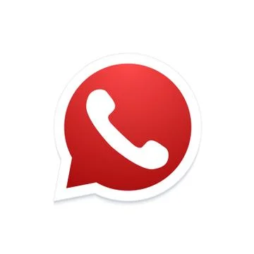 Vector modern phone icon in bubble speech Illustrazione stock