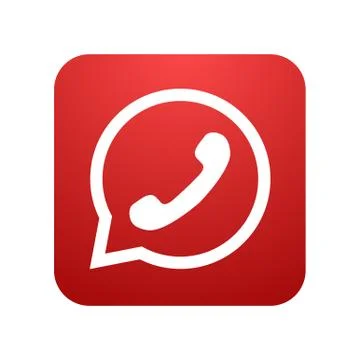 Vector modern phone icon in bubble speech Illustrazione stock