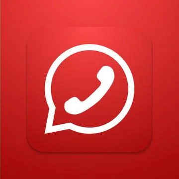 Vector modern phone icon in bubble speech Stock Illustration