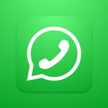 Vector modern phone icon in bubble speech Stock Illustration