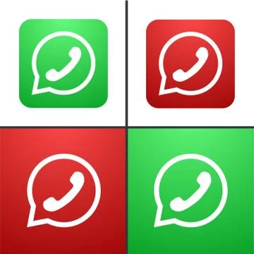 Vector modern phone icon set Illustrazione stock