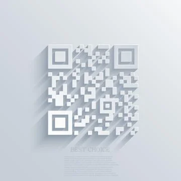 Vector modern qr code background イラスト素材