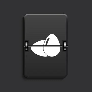 Vector modern scoreboard black icon. 스톡 일러스트