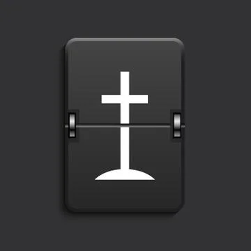 Vector modern scoreboard black icon. Stock Illustration