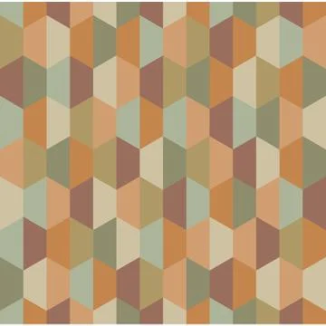 Vector modern seamless colorful geometry half hex pattern Illustrazione stock