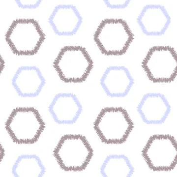 Vector modern seamless geometry hex pattern, color abstract geometric backgro Stock Illustration