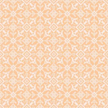 Vector modern seamless geometry illustration of ukrainian folk ornament pattern  Illustrazione stock