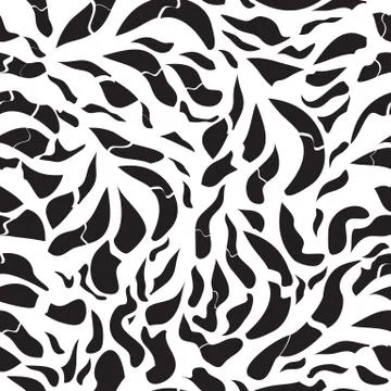 Vector modern seamless pattern black and white Stock Illustration