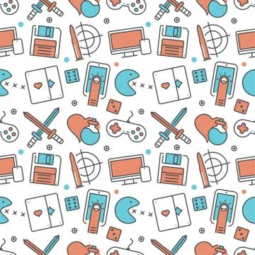 Vector modern seamless pattern texture background Stock Illustration