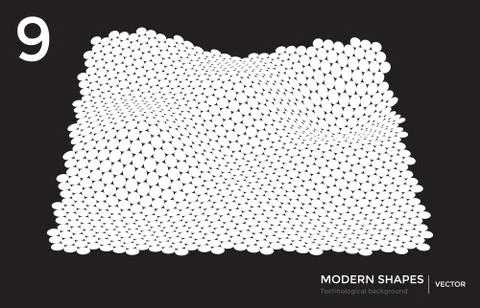 Vector modern shape technological background イラスト素材