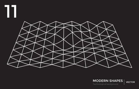 Vector modern shape technological background イラスト素材