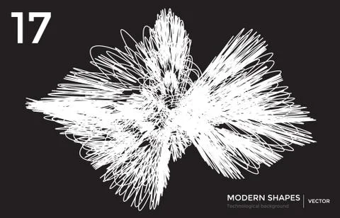 Vector modern shape technological background イラスト素材