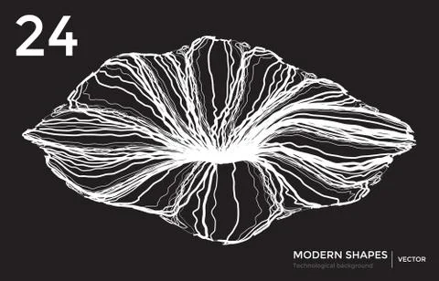 Vector modern shape technological background Stockillustratie