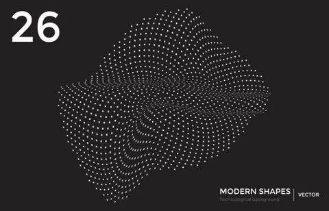 Vector modern shape technological background イラスト素材