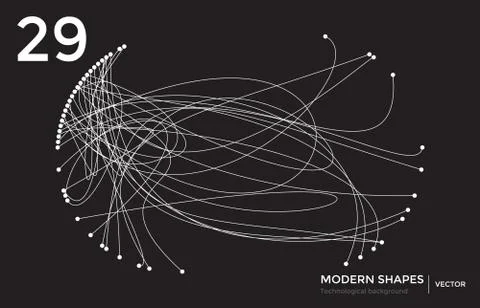 Vector modern shape technological background Stockillustratie
