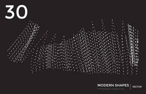 Vector modern shape technological background Stockillustratie