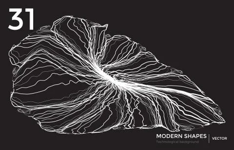 Vector modern shape technological background Stockillustratie